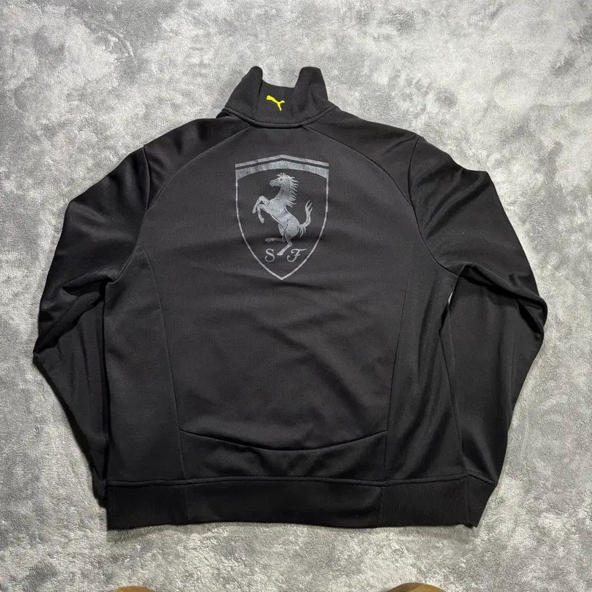 [BUNJANG] Puma Ferrari Black Track Top Jersey / 푸마 페라리 블랙 트랙탑 져지