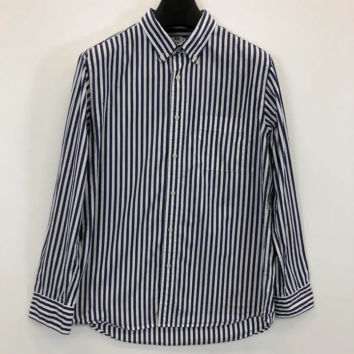 [BUNJANG] Uniqlo Button-Down Striped Shirt L / 유니클로 버튼다운 스트라이프셔츠 L