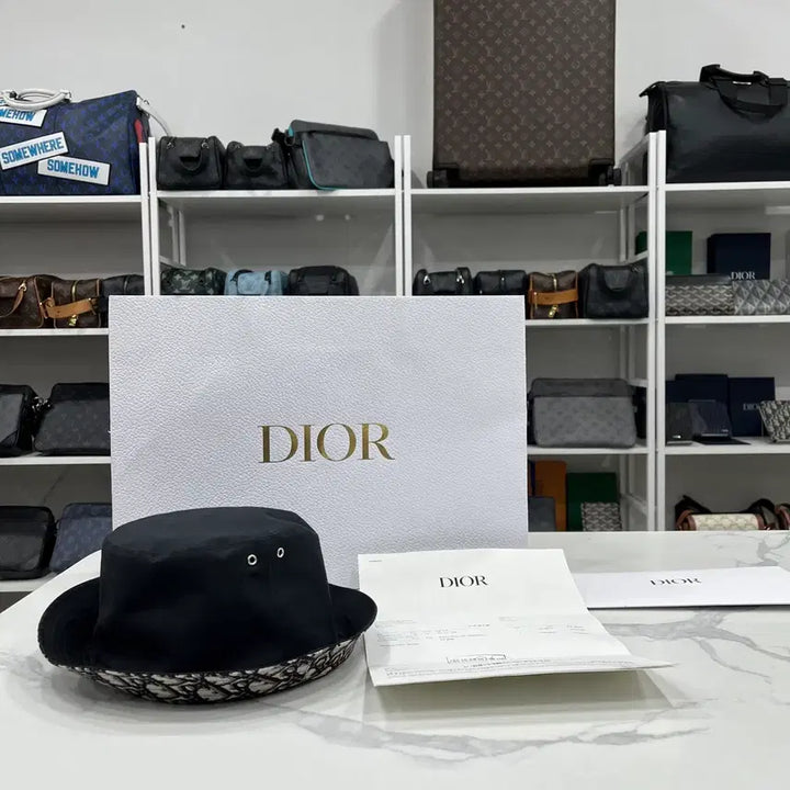 [BUNJANG] Dior Oblique Teddy D Bucket Hat / [인보이스포함/새상품급]디올 오블리크 테디 D 버킷햇