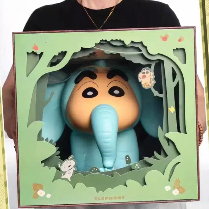 [BUNJANG] 52toys Crayon Shin-chan Elephant Large Figure 20cm / 52toys 정품 짱구 코끼리 대형 피규어 20cm
