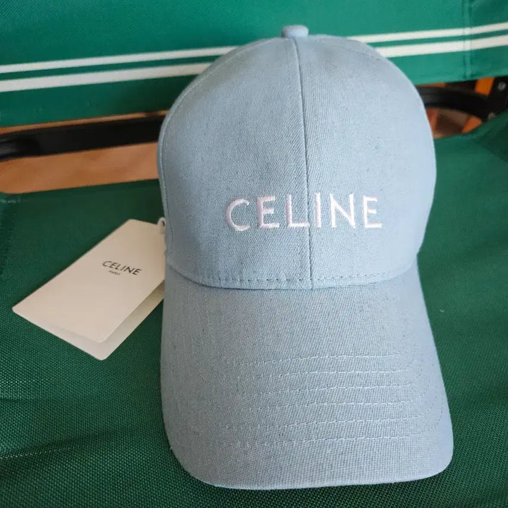 [BUNJANG] Celine Cotton Baseball Cap Light Blue / 셀린 볼캡 라이트블루