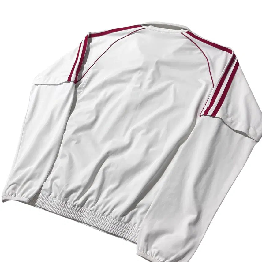 [BUNJANG] Adidas White/Red Anorak Windbreaker L / 아디다스 흰빨 아노락 윔업