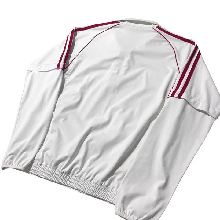 [BUNJANG] Adidas White/Red Anorak Windbreaker L / 아디다스 흰빨 아노락 윔업