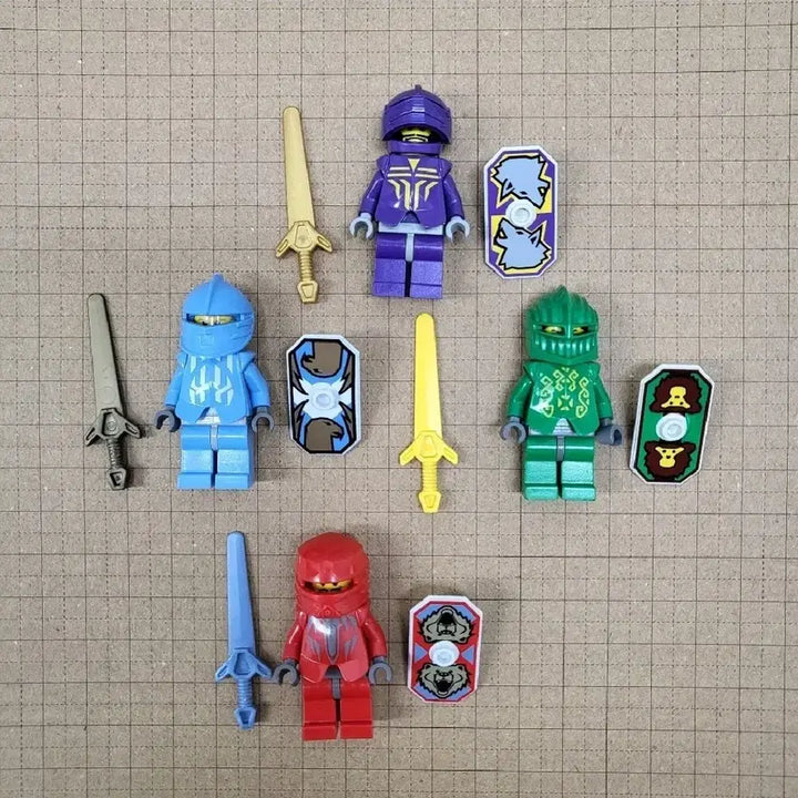 [BUNJANG] LEGO Castle Knights Kingdom Knights Bundle Set / 레고 캐슬 나이츠 킹덤 완무기사 4기 일괄 팝니다.