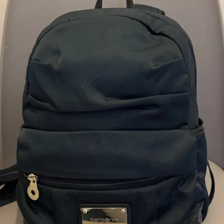 [BUNJANG] Samsonite Red Padded Backpack / 샘소나이트 레드 네이비 패딩 백팩(가로24 세로30)