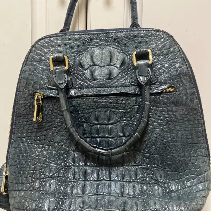 [BUNJANG] Crocodile Tote Bag Blue / 크로커다일 토트백 블루