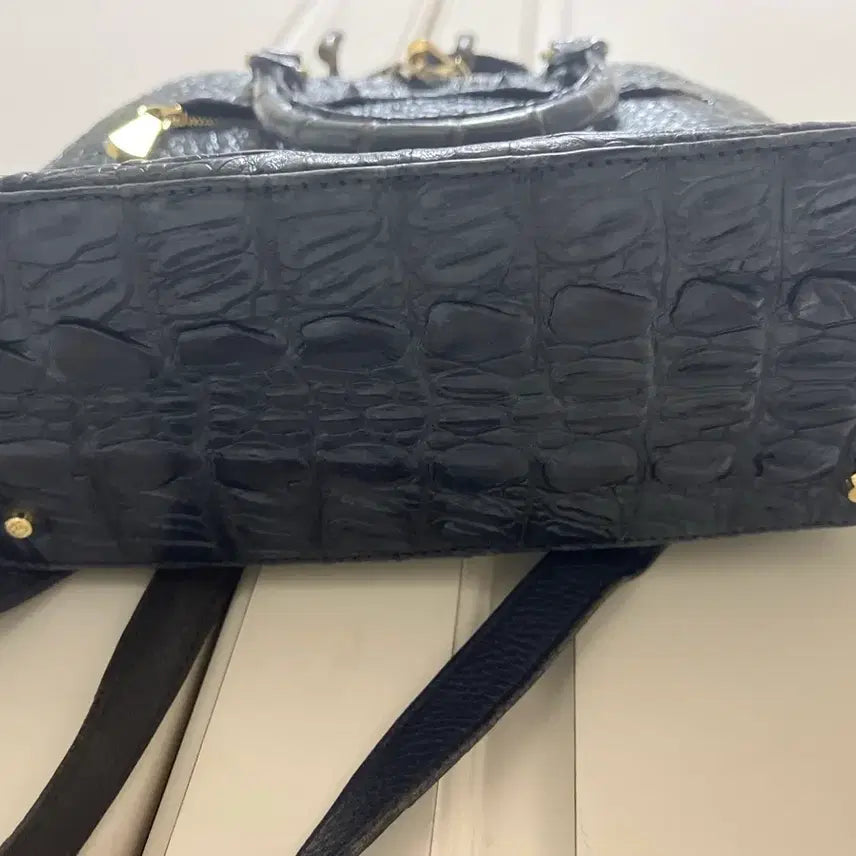 [BUNJANG] Crocodile Tote Bag Blue / 크로커다일 토트백 블루