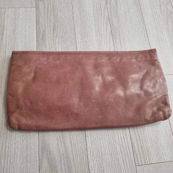 [BUNJANG] MCM Brown Leather Clutch Bag / MCM 브라운 가죽 클러치백
