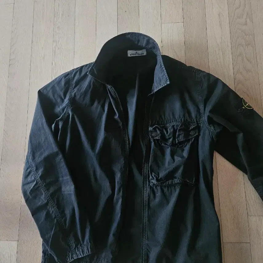 [BUNJANG] Stone Island Black Overshirt / 스톤아일랜드 블랙 오버셔츠