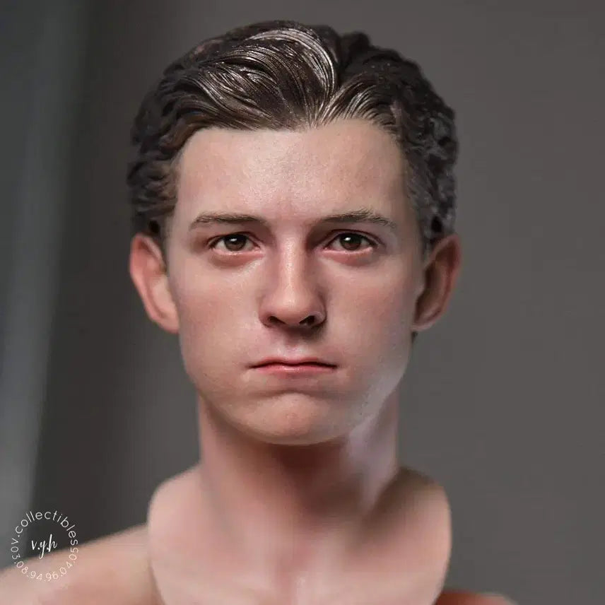[BUNJANG] Hot Toys Compatible Nut-piz Tom Holland Unpainted Recast Head / 핫토이 호환 넛피즈 톰 홀랜드 미도색 리캐 헤드
