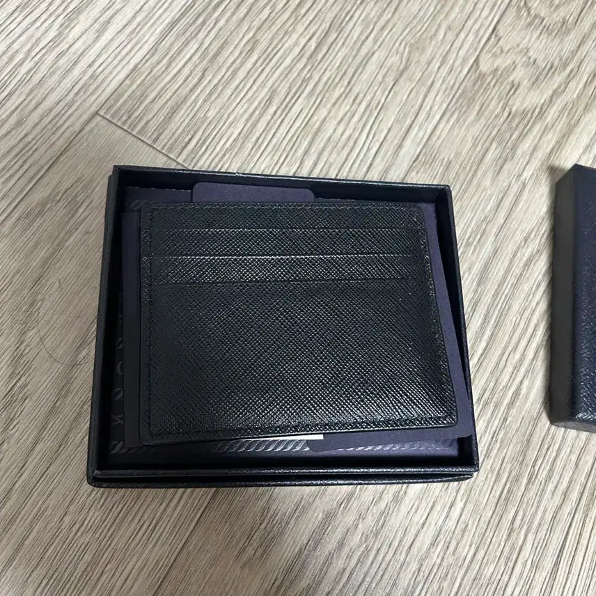 [BUNJANG] Prada Saffiano Card Holder Black / 프라다 사피아노 카드지갑