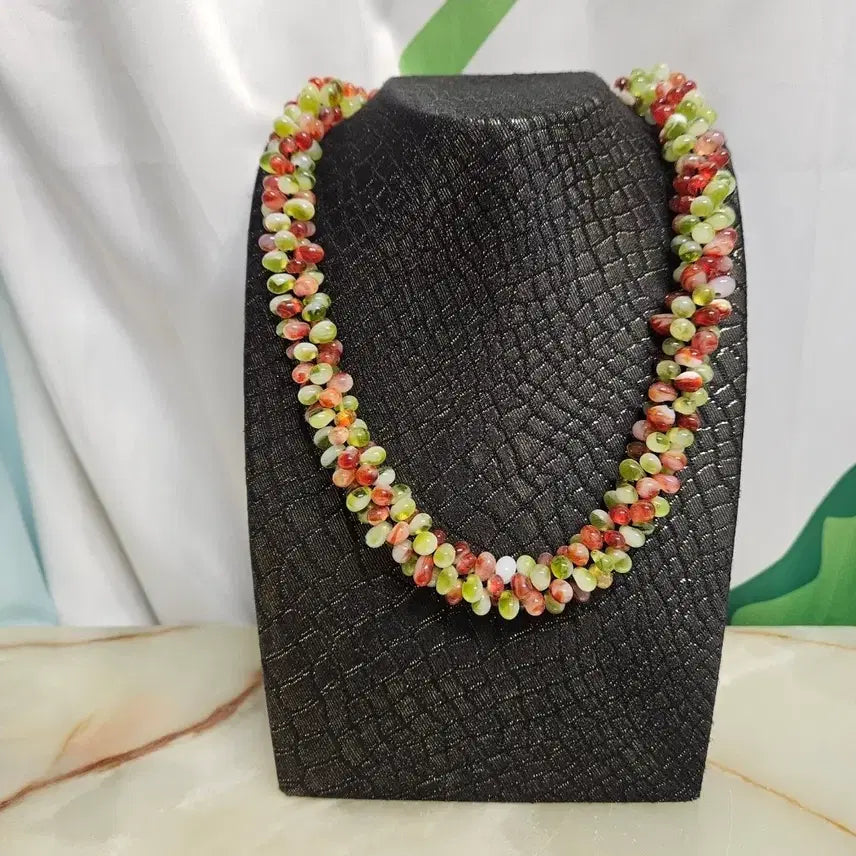 [BUNJANG] Jade Gemstone Necklace / 옥 원석목걸이