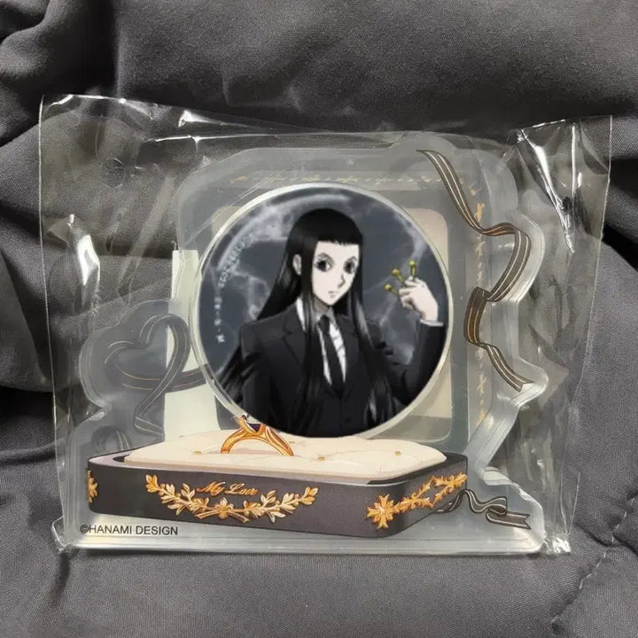 [BUNJANG] Hanamy Proposal Badge Acrylic Block Stand (Black) / 하나미 프로포즈 뱃지 아크릴 블록 스탠드 블랙 이르미