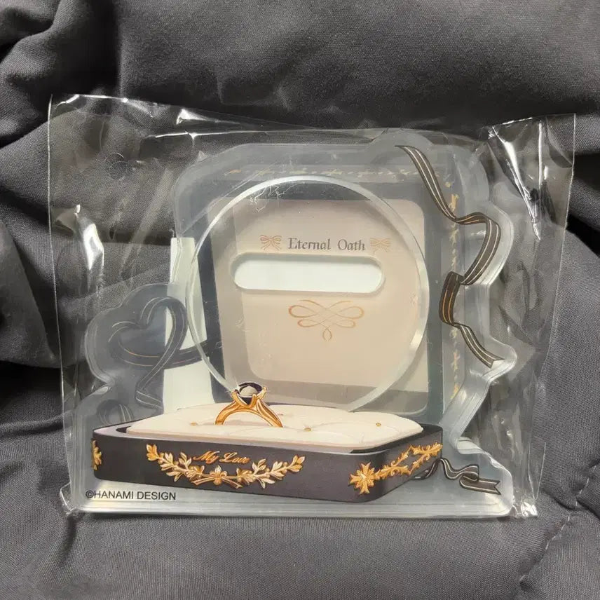 [BUNJANG] Hanamy Proposal Badge Acrylic Block Stand (Black) / 하나미 프로포즈 뱃지 아크릴 블록 스탠드 블랙 이르미