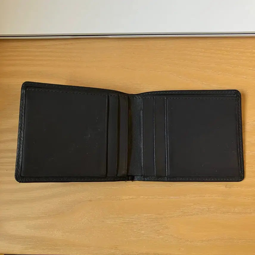[BUNJANG] Navy Leather Wallet / leather wallet
