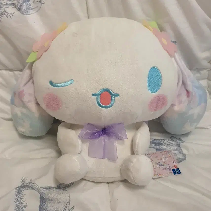 [BUNJANG] Sanrio FuRyu Yumekawa Spring Cinnamoroll Large Plush / 산리오 후류 유메카와 스프링 시나모롤 대형 인형