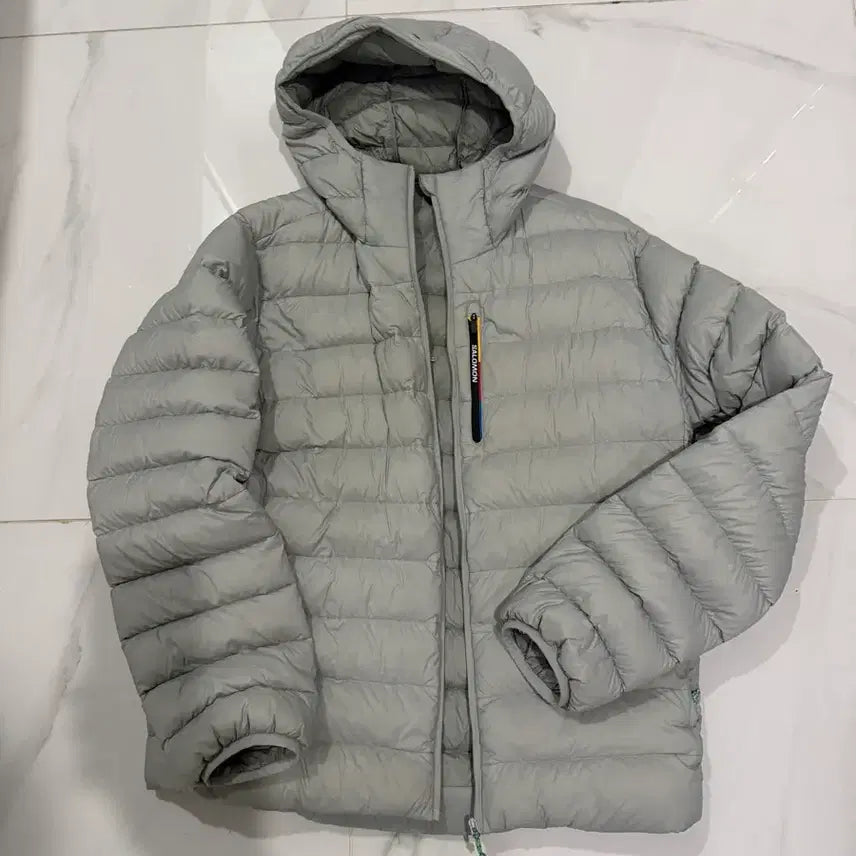 [BUNJANG] Salomon X-Fuse Down Jacket Light Grey / 살로몬 엑스퓨즈 다운 자켓 라이트그레이