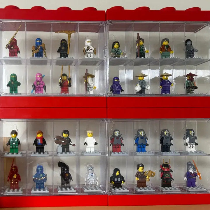 [BUNJANG] LEGO Minifigure Display Case Set (10 pcs) / 레고 정품 미니피규어 전시 케이스 10개 일괄