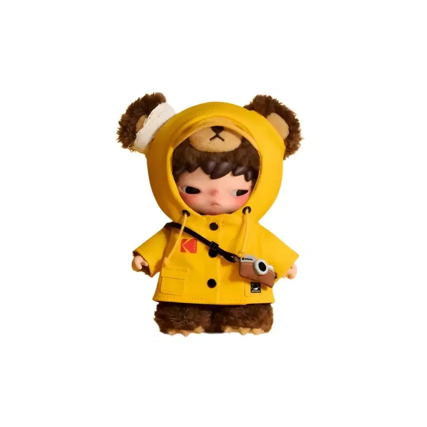 [BUNJANG] Hirono x Kodak Raincoat Bear Keychain / 히로노 x 코닥 레인코트 키링