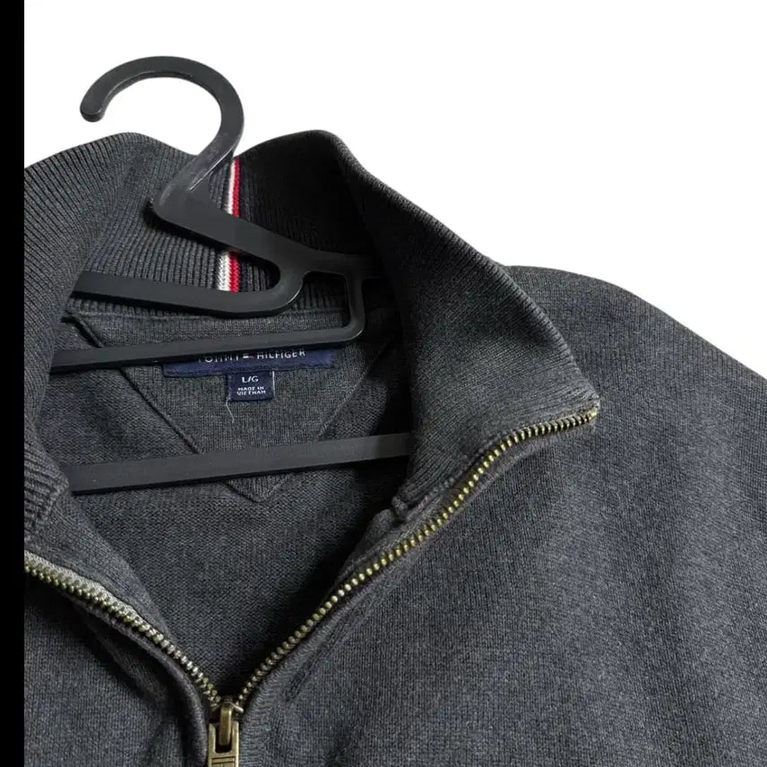 [BUNJANG] Tommy Hilfiger Knit Half-Zip Pullover L / 티미힐피거 니트 반집업