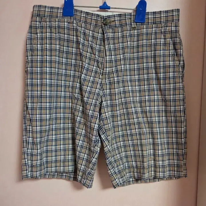 [BUNJANG] Tommy Hilfiger Check Cotton Shorts / 타미힐피거 체크 반바지 면바지