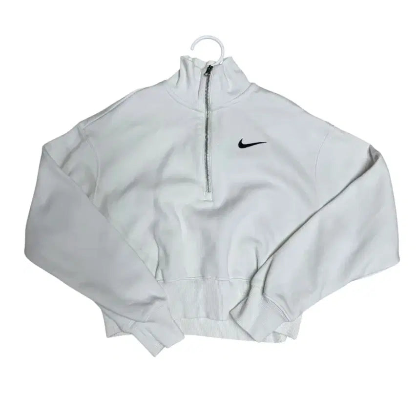 [BUNJANG] Nike Cropped Half-Zip Sweatshirt / 나이키 크롭 반집업