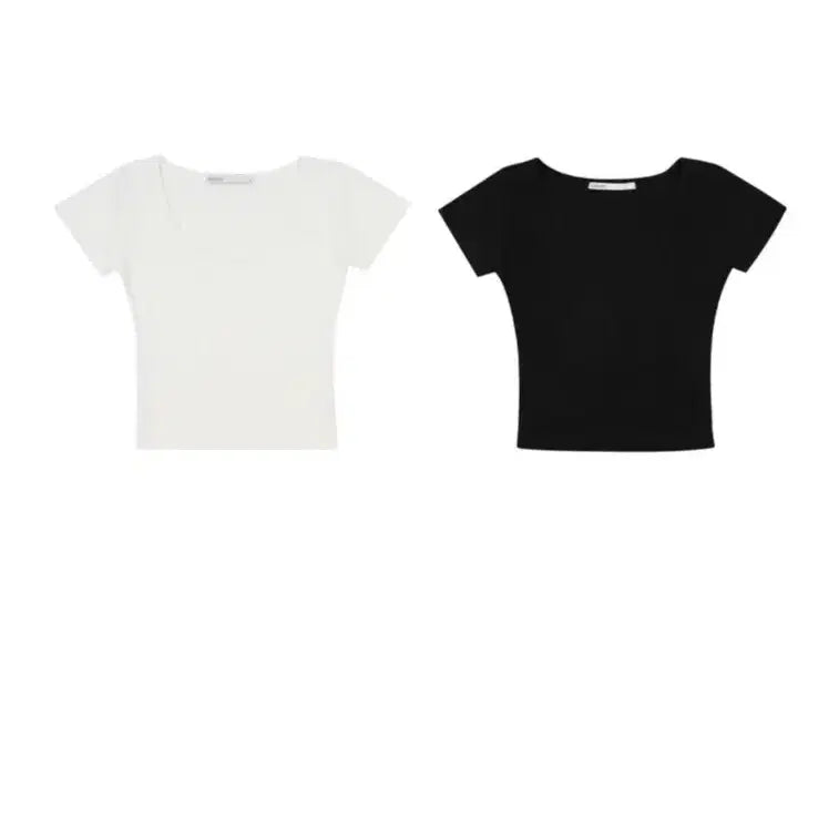 [BUNJANG] Bohemian Seoul Half Ribbed Tee Black M / 보헤미안서울 하프 리브드 티 블랙 M