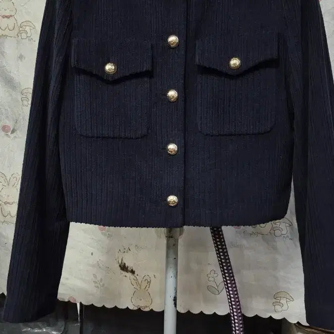 [BUNJANG] Mojo.S.F. 2023 Navy Suit Set (Cropped Jacket + Wide Pants) / 모조에스핀   2023년   정장셋업  (숏자켓+와이드 바지)