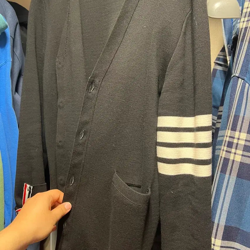 [BUNJANG] Thom Browne Black Milano Stitch Cardigan / 톰브라운 밀라노 스티치 가디건(블랙)