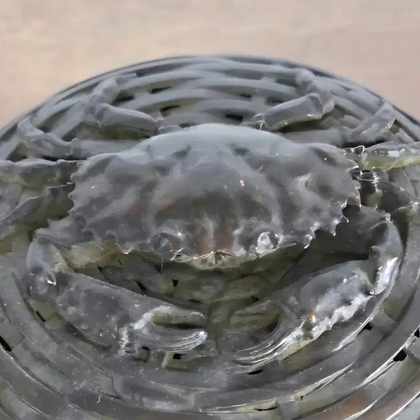 [BUNJANG] Brass Container with Crab Motif / 꽃게 문양 동합