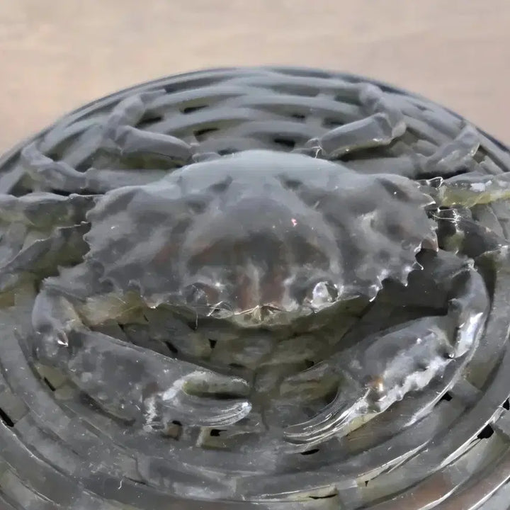 [BUNJANG] Brass Container with Crab Motif / 꽃게 문양 동합