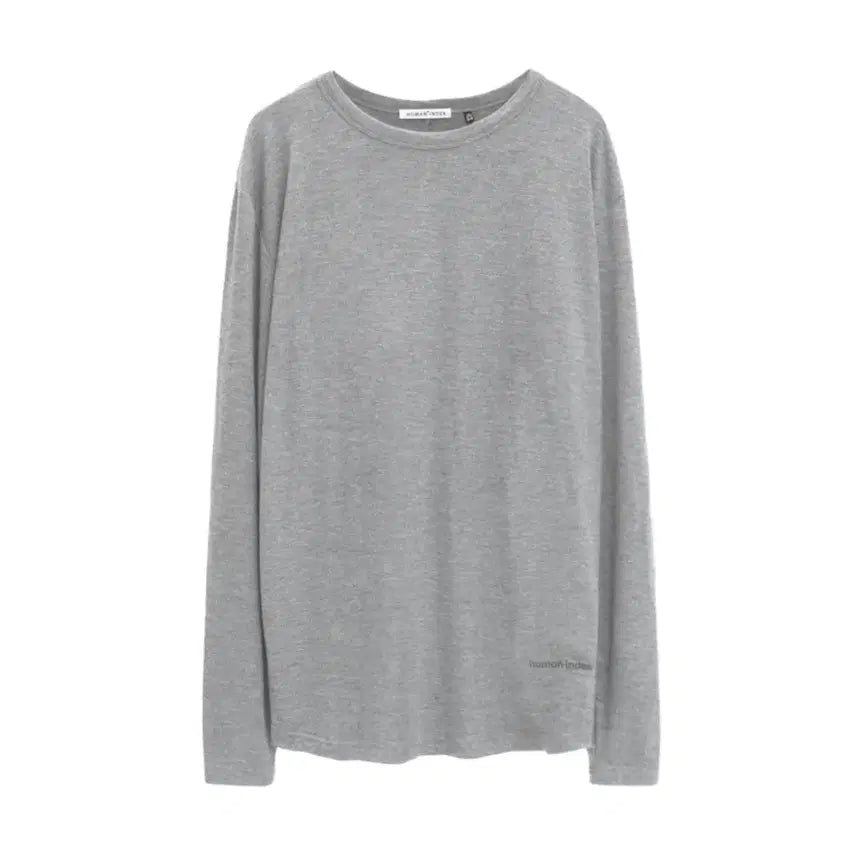 [BUNJANG] Polyteru Human Index Inner Layer Boatneck Mélange Grey / (2) 폴리테루 휴먼인덱스 이너 레이어 보트넥 멜란지 그레이