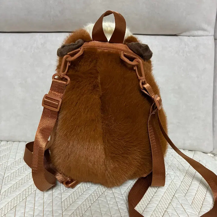 [BUNJANG] Unidentified Animal Plush Backpack / 햄스터 인형 백팩