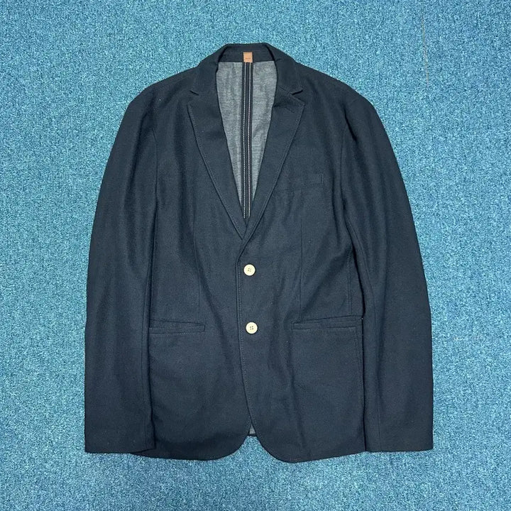 [BUNJANG] Zara Navy Elbow Patch Blazer Jacket / 자라 네이비 엘보우패치 블레이저 자켓 105