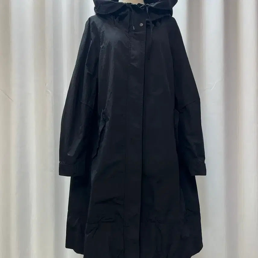 [BUNJANG] SJSJ Hooded Long Jacket Black / 한섬 SJSJ 후드 롱자켓 블랙 / 보관만한 새옷급 총장92
