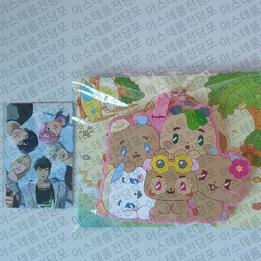 [BUNJANG] Hana Card MmmMoo Luggage Tag Bundle Set / 반택포 4.5) 하나카드 포카+므메미무 러기지택 일괄