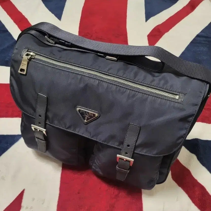 [BUNJANG] Prada Pocono Nylon Two-Pocket Messenger Bag / 프라다 포코노 나일론 투포켓 메신저백