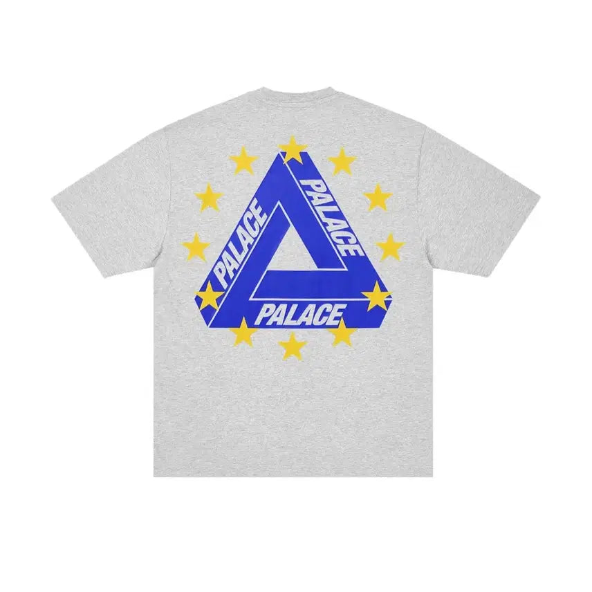 [BUNJANG] Palace EU Tri-Logo T-Shirt Gray / 팔라스 EU 트라이 티셔츠