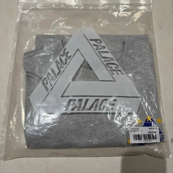 [BUNJANG] Palace EU Tri-Logo T-Shirt Gray / 팔라스 EU 트라이 티셔츠