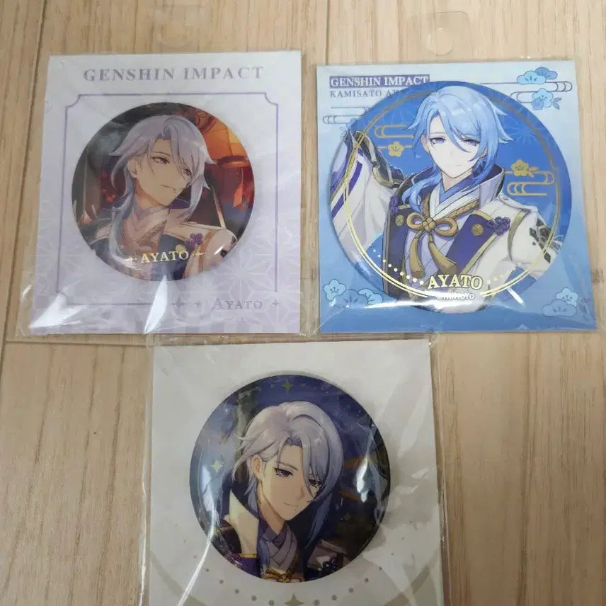 [BUNJANG] Genshin Impact Kamisato Ayato Can Badge / (미개봉)원신 카미사토 아야토 캔뱃지 일괄