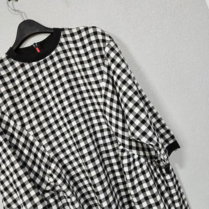 [BUNJANG] Gingham Check Mini Dress / 깅엄체크 지지미면 미니원피스 66