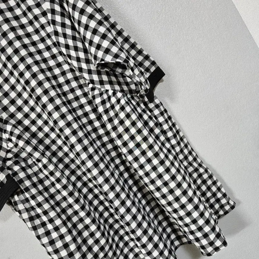 [BUNJANG] Gingham Check Mini Dress / 깅엄체크 지지미면 미니원피스 66