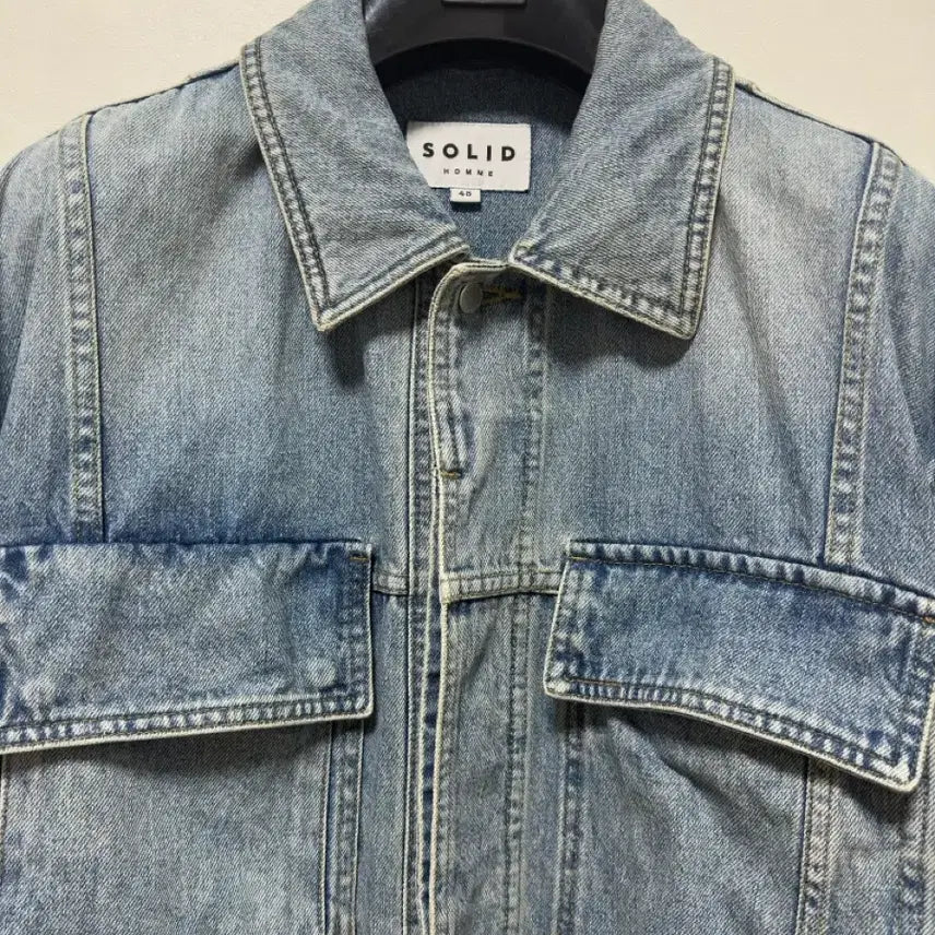 [BUNJANG] Solid Homme 23SS Denim Pocket Jacket / 솔리드옴므23ss 데님 포켓 자켓 48