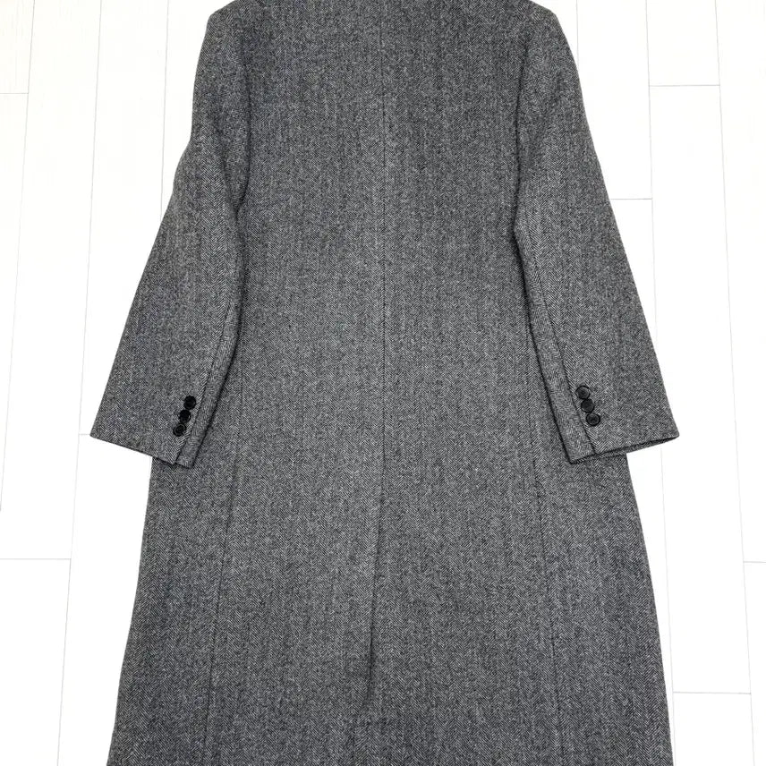 [BUNJANG] TONYWEOK Herringbone Twill Coat Grey M / 토니웩 헤링본 더블코트 그레이