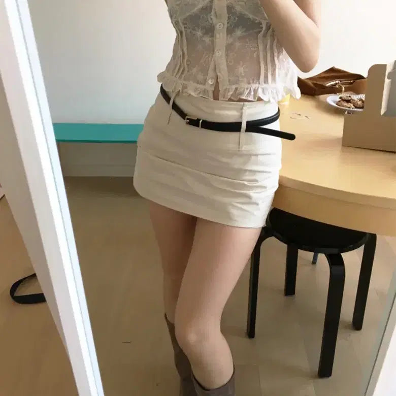 [BUNJANG] Our Cabinet Butter Frill Blouse / 아워캐비넷 butter frill blouse