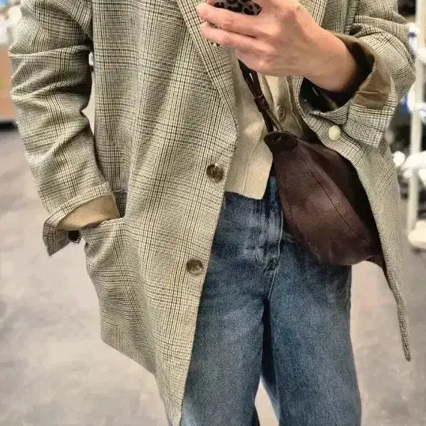 [BUNJANG] Andersson Bell Leo Glen Check Oversized Jacket M / 앤더슨벨 레오 글렌 체크 오버핏 재킷 M
