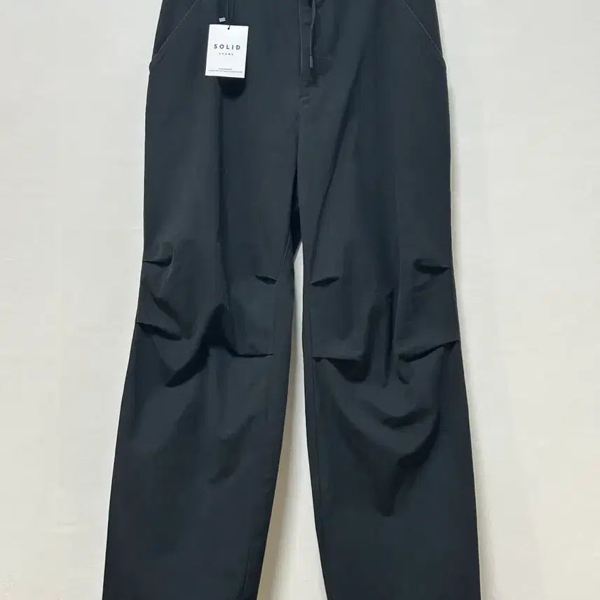 [BUNJANG] Solid Homme Black Wide Pants (Size 48) / 솔리드옴므 블랙 와이드 팬츠 48