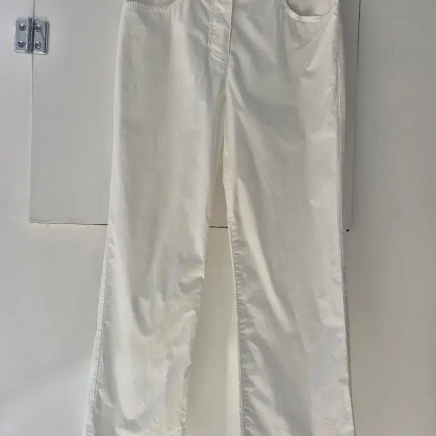 [BUNJANG] Beanpole White Cotton Crop Pants Size 26 / 빈폴 화이트 크롭 면바지 26사이즈
