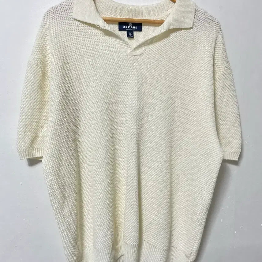 [BUNJANG] OKKANE Loose Fit Short Sleeve Knit (Authentic) / 110 OKKANE 루즈핏 반팔 니트 정품
