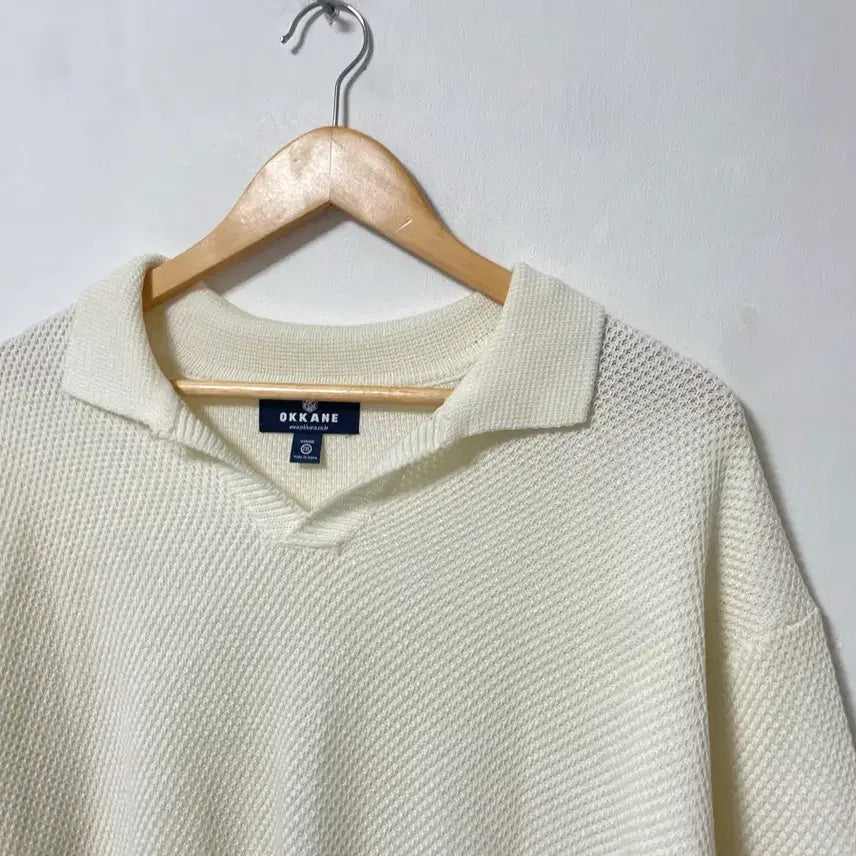 [BUNJANG] OKKANE Loose Fit Short Sleeve Knit (Authentic) / 110 OKKANE 루즈핏 반팔 니트 정품